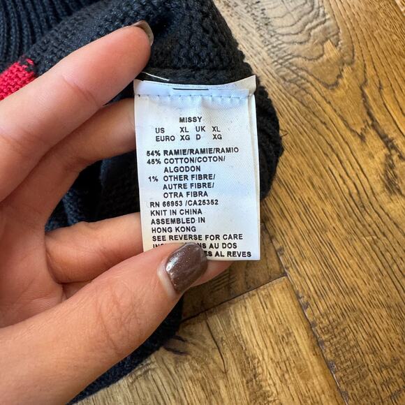 VTG Leslie Fay The Christmas Sampler 1994 Sweater Novelty Knit Womens Sz XL - Picture 5 of 7